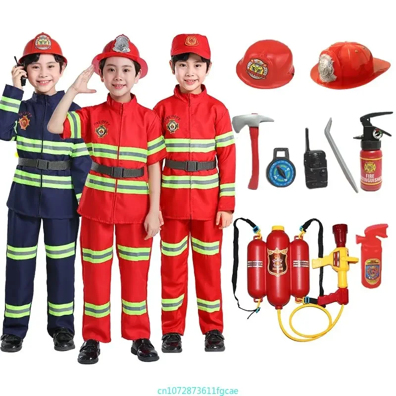Cosplay Prop Works - 어린이 소방관 유니폼 샘 소방관 코스프레
