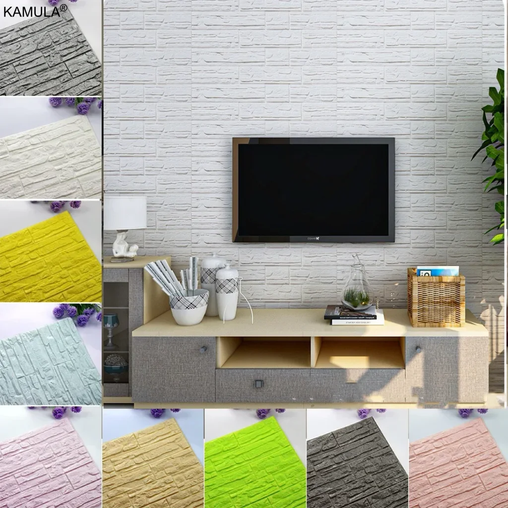 6개입 단색 방수 벽지 자가 접착 폼 3D 장식 벽 스 - Craft Foam Roll 리뷰 및 가격
