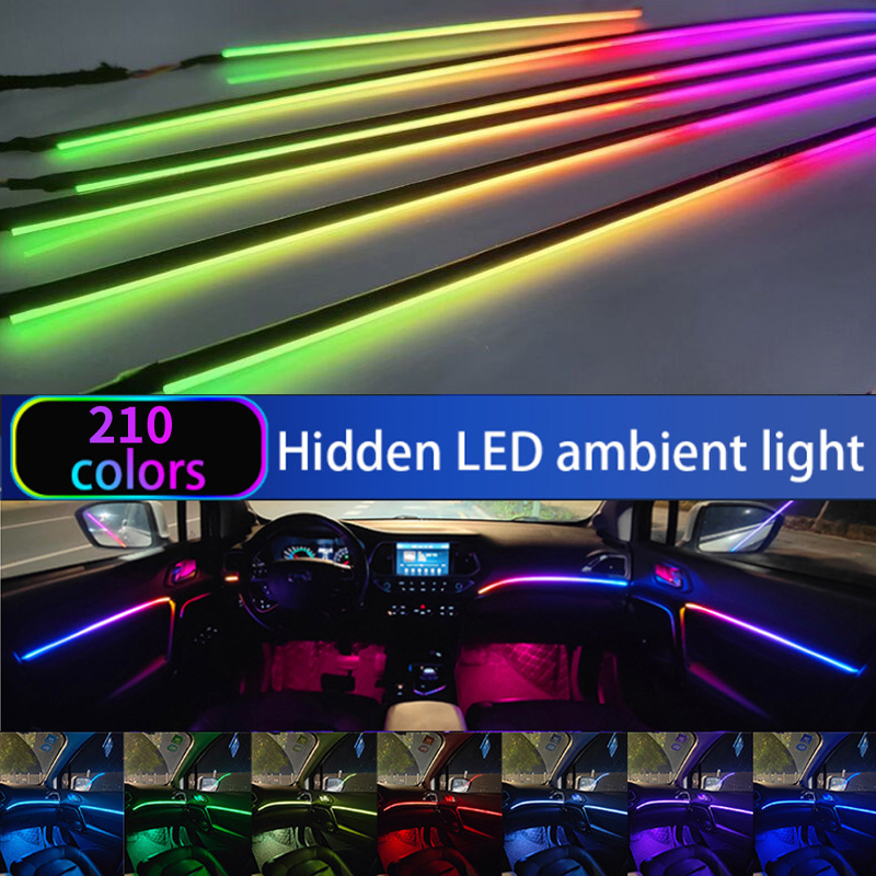 자동차 앰비언트 라이트, 64 색 아크릴 LED 램프  - Led El Wire 리뷰 및 가격