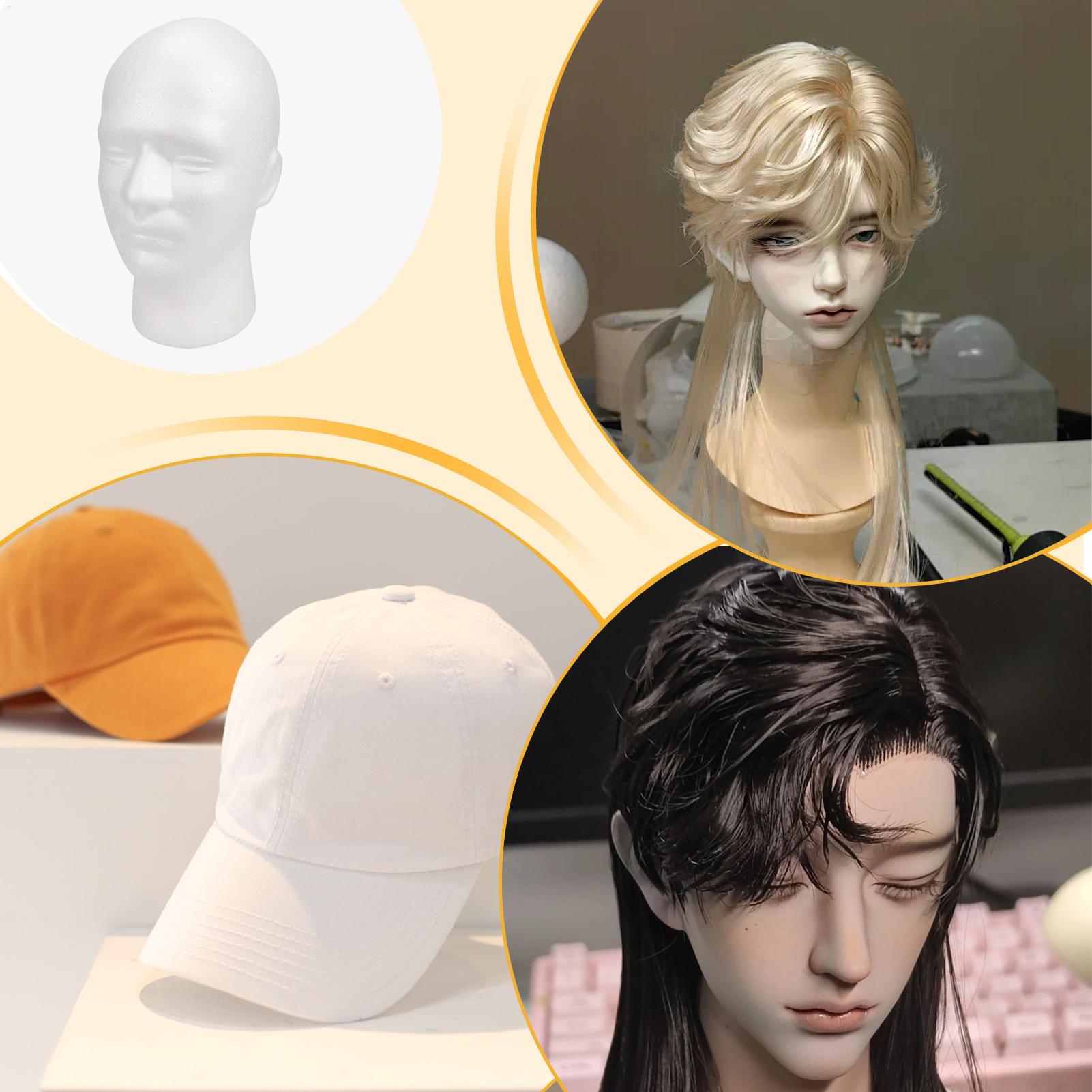 남성용 폼 헤어 모델 가발 마네킹 헤드 스탠드 랙 안경 - Cosplay Prop Foam 리뷰 및 가격