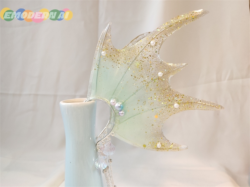 새로운 손으로 만든 작업 인어 공주 엘프 귀걸이 쉘 코 - Cosplay Prop Works 리뷰 및 가격