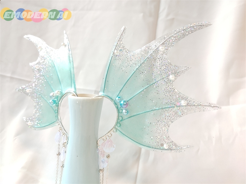 새로운 손으로 만든 작업 인어 공주 엘프 귀걸이 쉘 코 - Cosplay Prop Works 리뷰 및 가격
