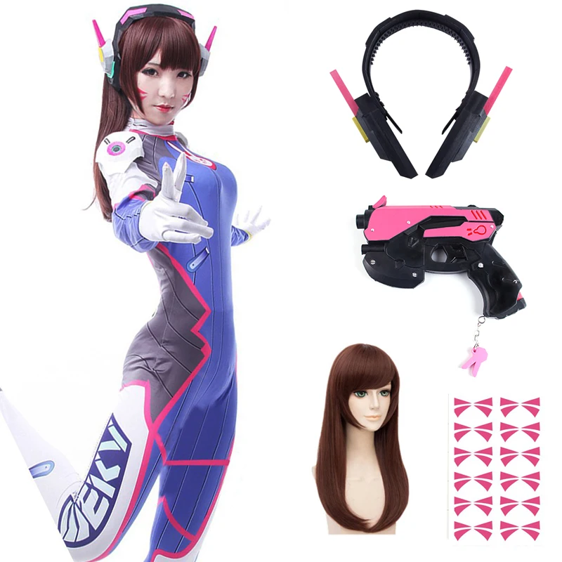 애니메이션 여자 점프 슈트 스타킹 Dva 코스프레 의상 - Dva Cosplay Prop 리뷰 및 가격
