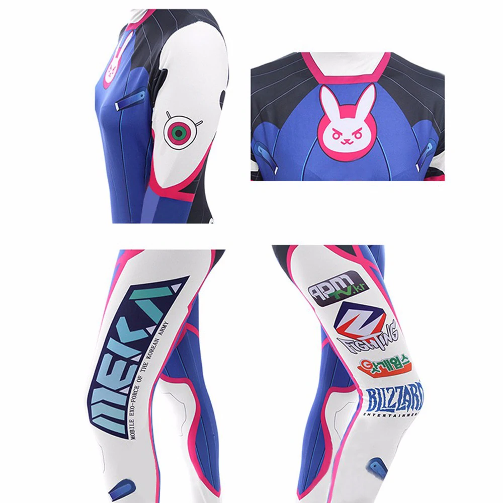 애니메이션 여자 점프 슈트 스타킹 Dva 코스프레 의상 - Dva Cosplay Prop 리뷰 및 가격