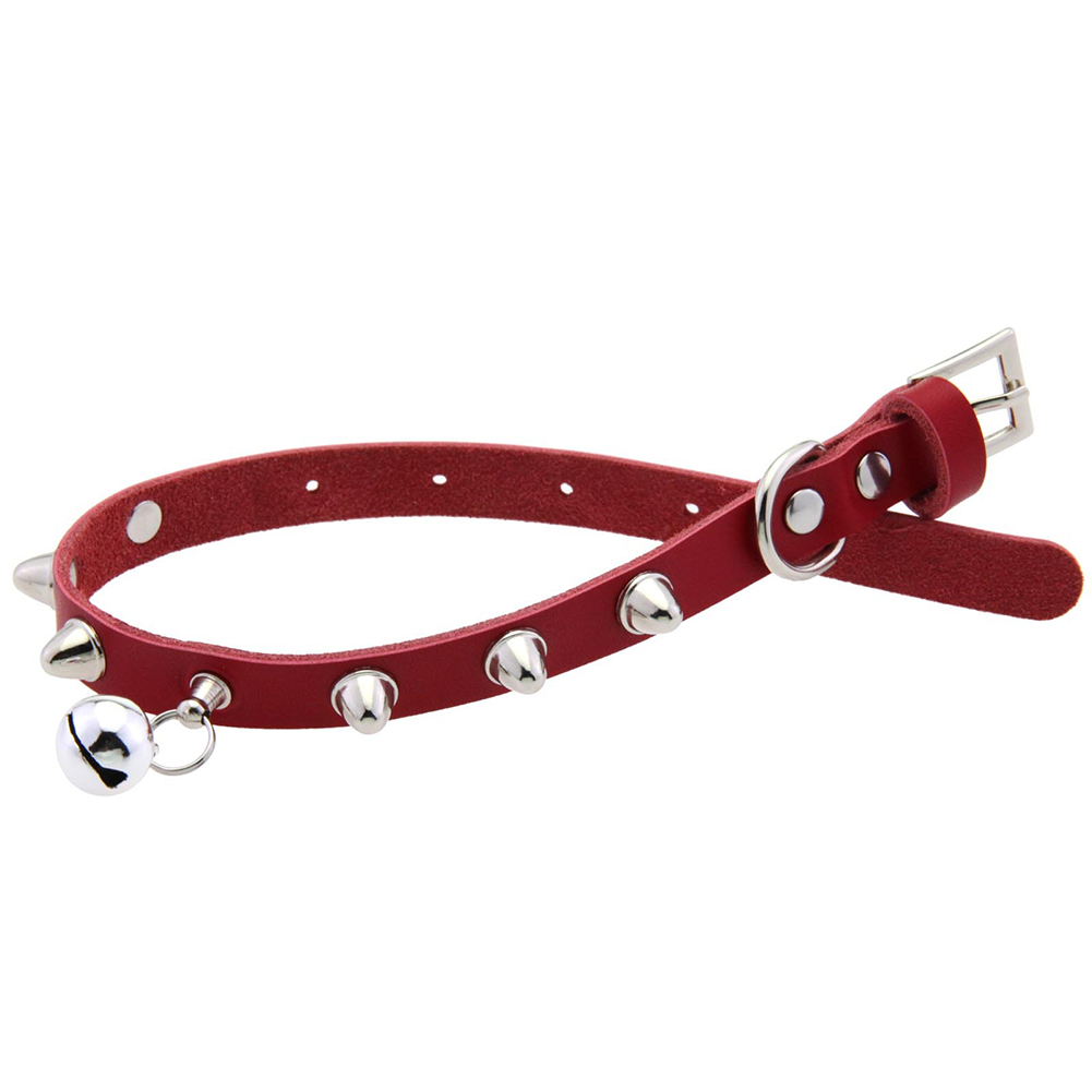 벨이 달린 가죽 고양이 목걸이, 조절 가능한 가죽 애완 - D Ring Strap 리뷰 및 가격