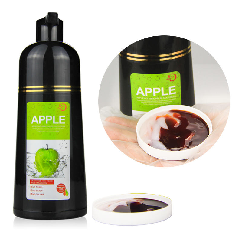 천연 애플 헤어 컬러링 블랙 샴푸, 천연 무암모니아 과 - Hair Spray Color 리뷰 및 가격