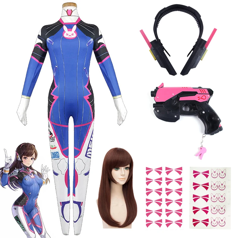 게임 오버워치 Dva 코스프레 의상 타이츠 점프수트 가 - Dva Cosplay Prop 리뷰 및 가격