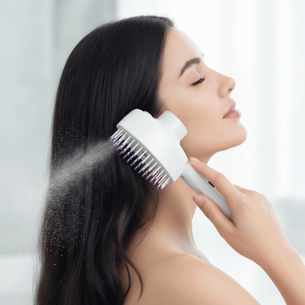 다기능 적색광 스프레이 마사지 빗, 곱슬머리 방지 대용 - Hair Spray Color 리뷰 및 가격