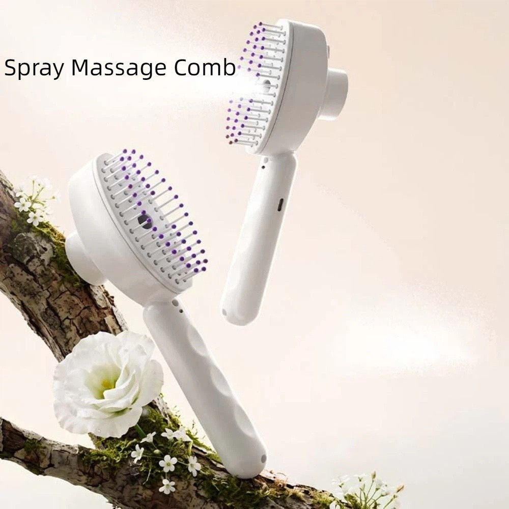 다기능 적색광 스프레이 마사지 빗, 곱슬머리 방지 대용 - Hair Spray Color 리뷰 및 가격