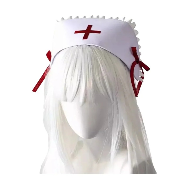 새로운 Y2K 고딕 다크 펑크 간호사 모자, 달콤한 레 - Cosplay Prop Bow 리뷰 및 가격