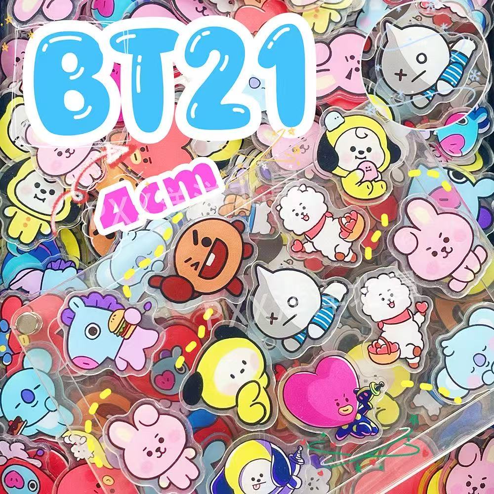 100개 BT21 BTS 단층 1cm/2cm/4cm 아 - Cosplay Material For Prop 리뷰 및 가격