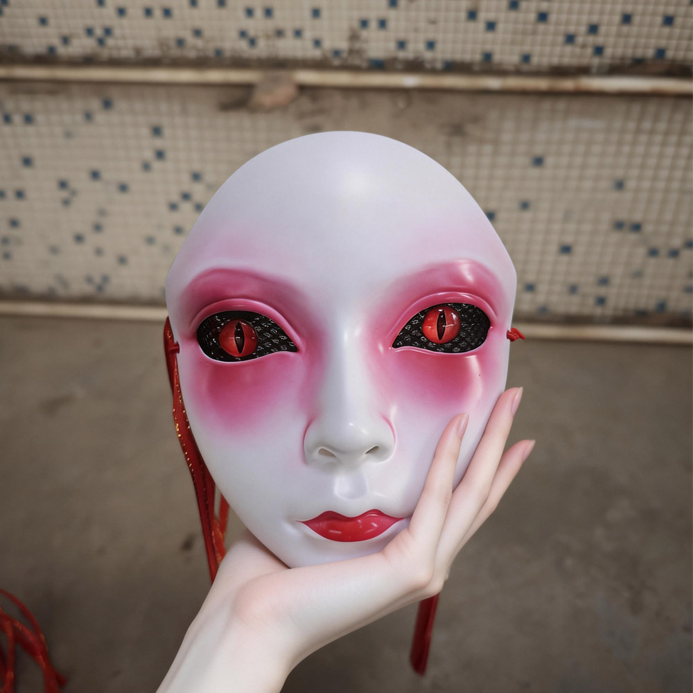 수공예 풀페이스 마스크, 라이브 스트리밍, 파티, 코스 - Cosplay Prop Works 리뷰 및 가격