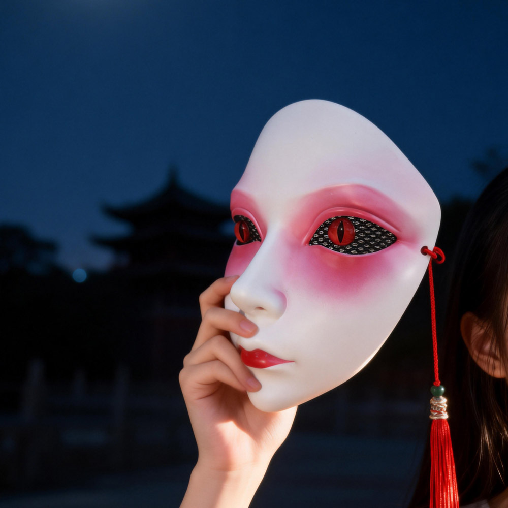 수공예 풀페이스 마스크, 라이브 스트리밍, 파티, 코스 - Cosplay Prop Works 리뷰 및 가격