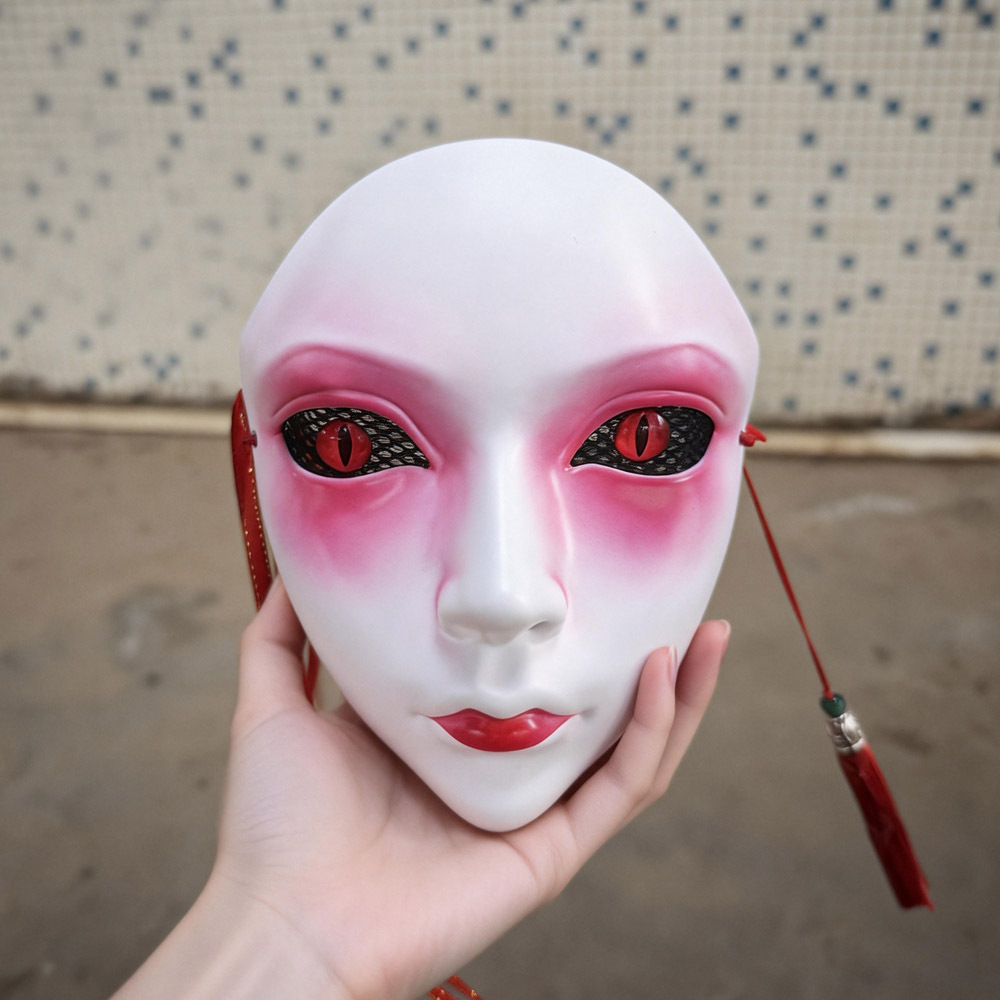수공예 풀페이스 마스크, 라이브 스트리밍, 파티, 코스 - Cosplay Prop Works 리뷰 및 가격