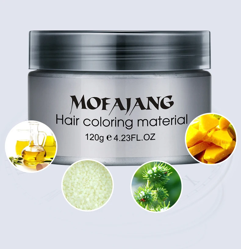 1pcs Mofajang 헤어 컬러 왁스 파스텔 블루  - Hair Spray Color 리뷰 및 가격