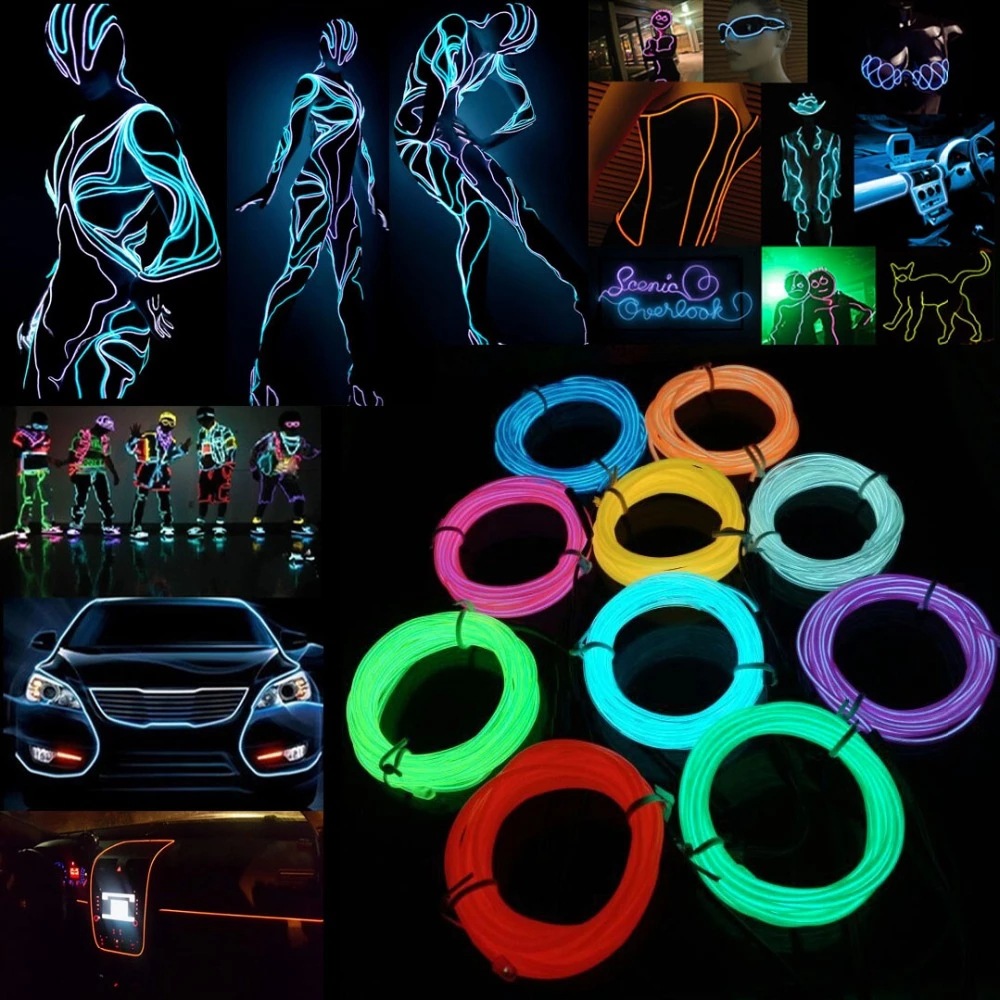 10m/5m/3m/1m 3V 배터리 5V USB 12V - Led El Wire 리뷰 및 가격